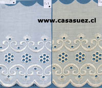 Broderie TB-0430
12.5cms. Ancho
Pza: 13.80mts
